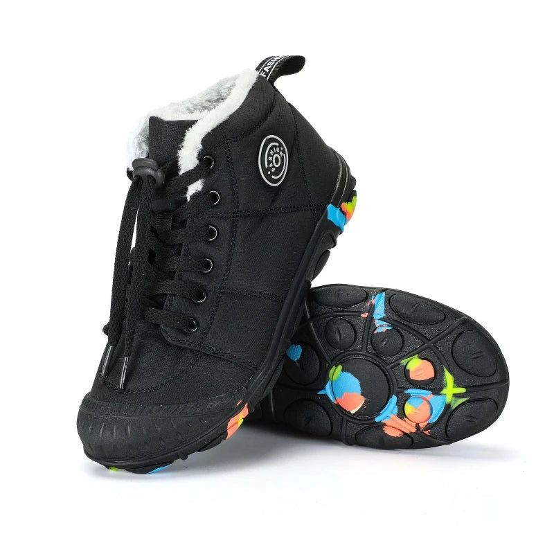 Des bottes d'hiver pour enfants, alliant chaleur, imperméabilité et adhérence pour un maximum de protection.