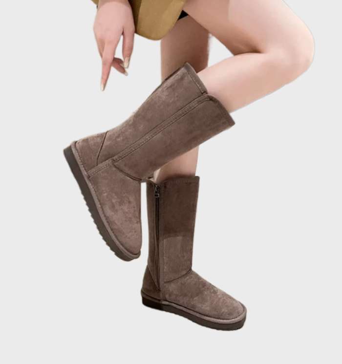 Bottes d'hiver pour femmes, chaudes, imperméables et stylées. Fermeture éclair pratique pour un look mode et un confort en toutes saisons.