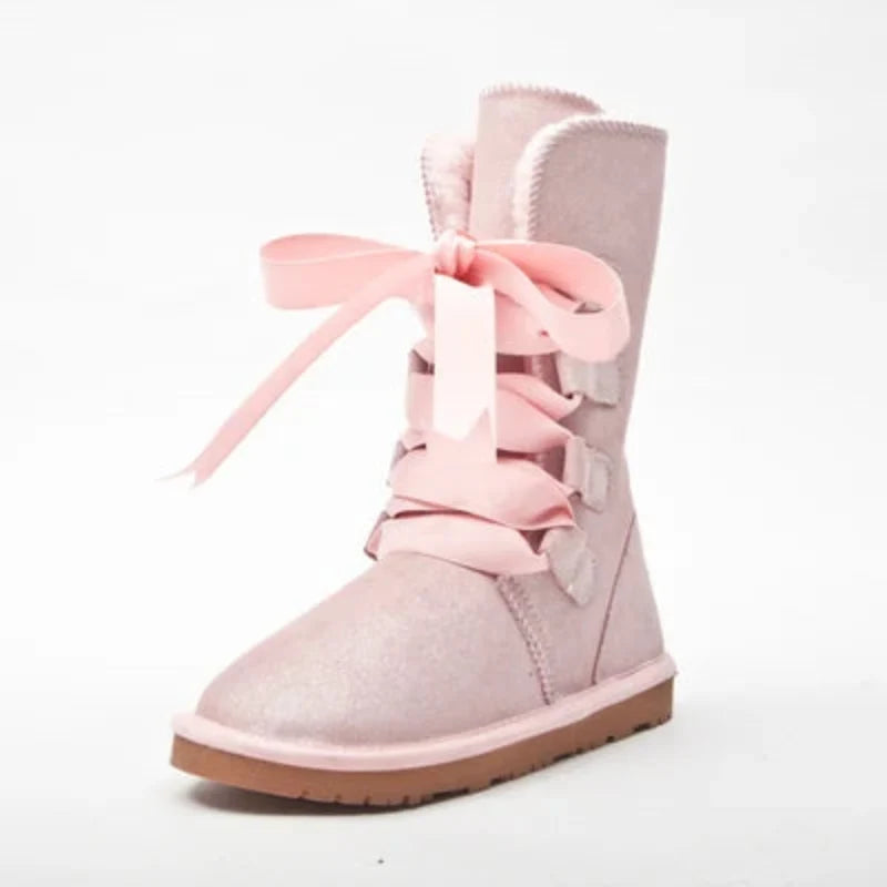 Chaussures d'hiver femme antidérapantes et chaudes, offrant confort et protection contre la neige.