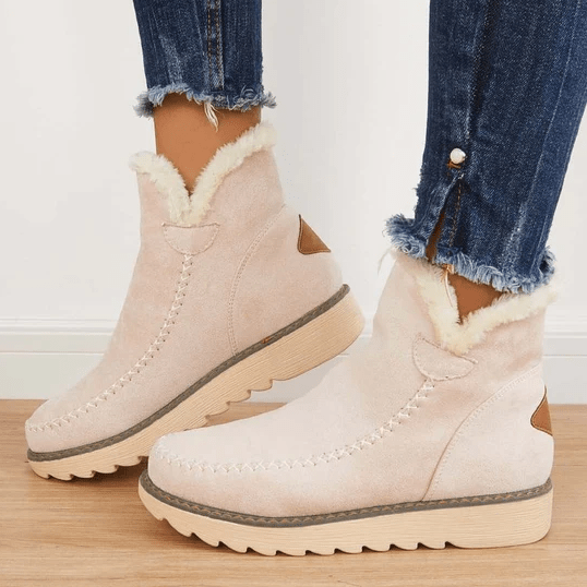 Chaussures d'hiver femme imperméables, antidérapantes, gardant les pieds au chaud dans la neige, confort ultime.