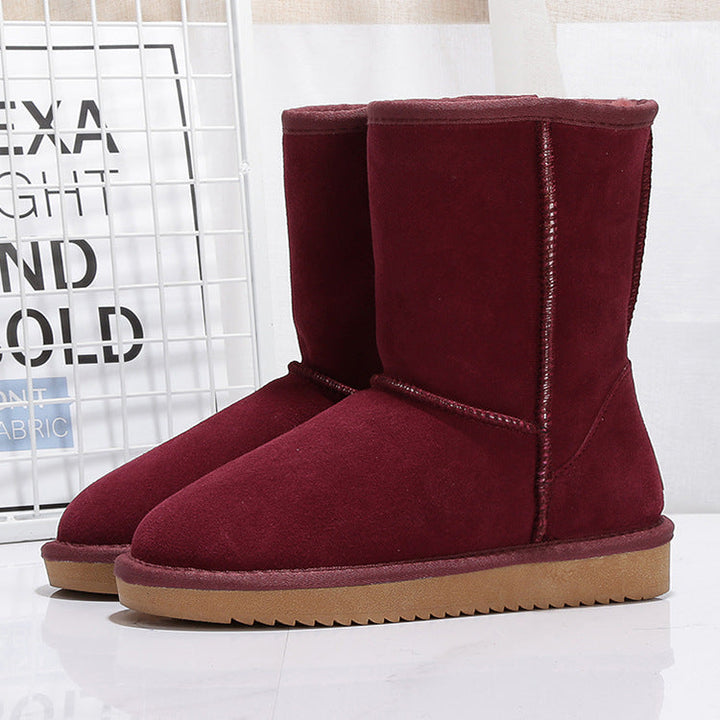 Bottes hiver femme, style élégant, chaudes, douces et antidérapantes, parfaites pour le quotidien.