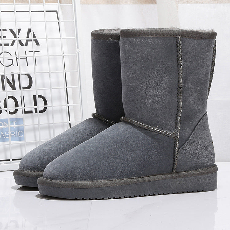 Bottes d'hiver femme robustes et confortables, avec semelle antidérapante pour la neige et la glace.