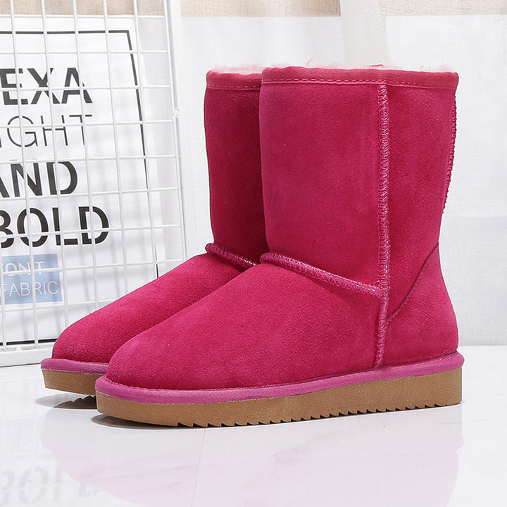 Bottes d'hiver femme pour activités extérieures, chaudes, imperméables et antidérapantes. Grand confort.