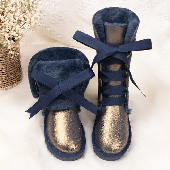 Bottes d'hiver femme ultra-confortables, avec isolation thermique et design élégant, idéales pour les longues marches.