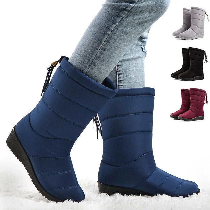 Bottes d'hiver fourrées et imperméables, gardez vos pieds au chaud et au sec. Modèle haut.