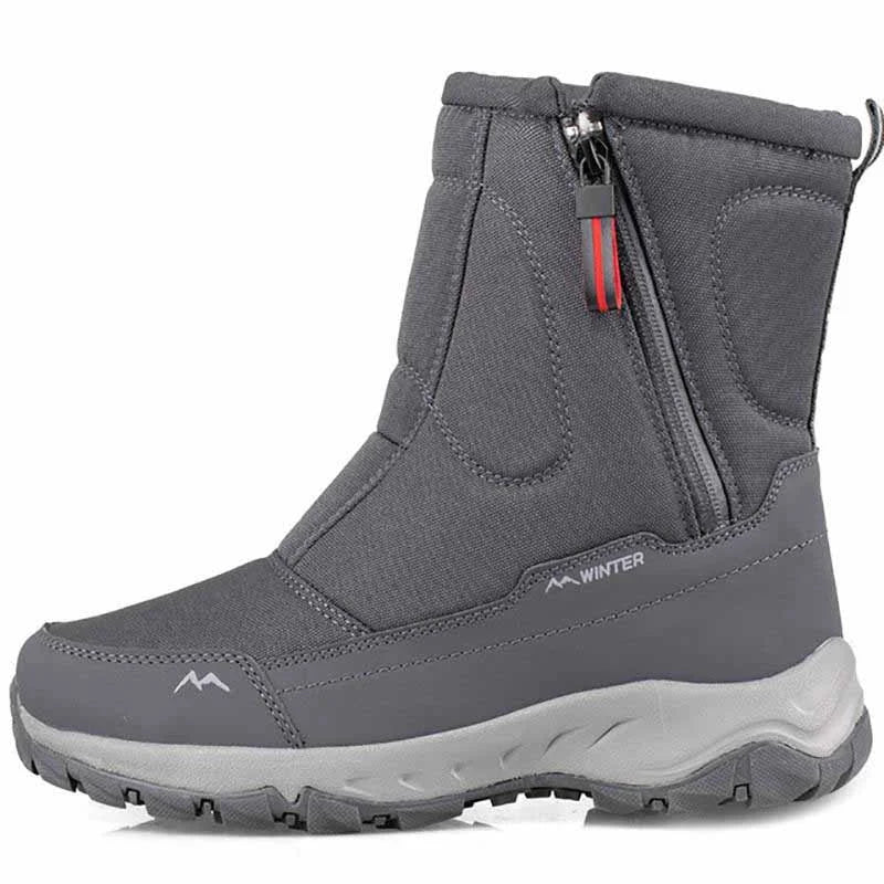 Design moderne de bottes d'hiver confortables, imperméables et antidérapantes, pour homme et femme.