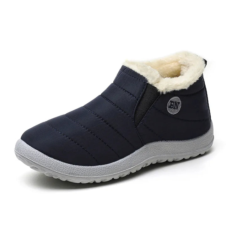 Chaussures d'hiver mode femme, bottes de neige imperméables avec fourrure chaude. Style et confort garantis.