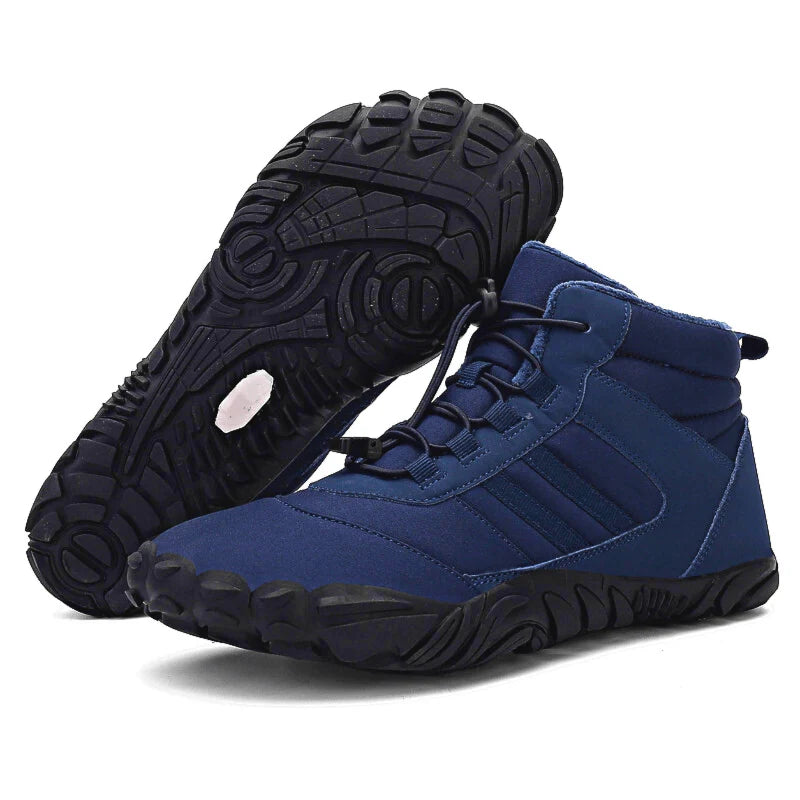 Bottes imperméables pieds nus pour hiver, parfaites pour hommes et femmes, gardent les pieds au sec et chauds.