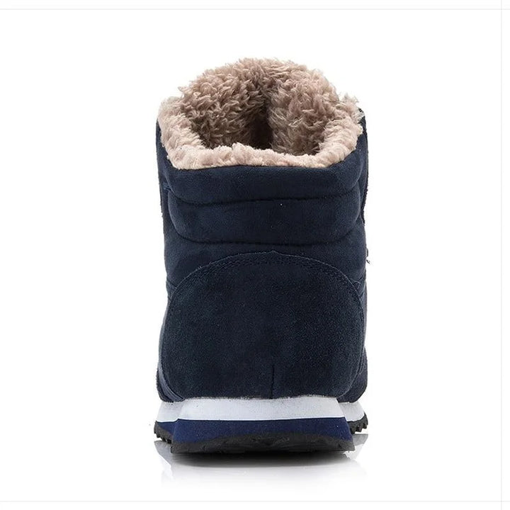 Bottes chaudes unisexe pour la neige, avec fourrure douillette et technologie antidérapante.