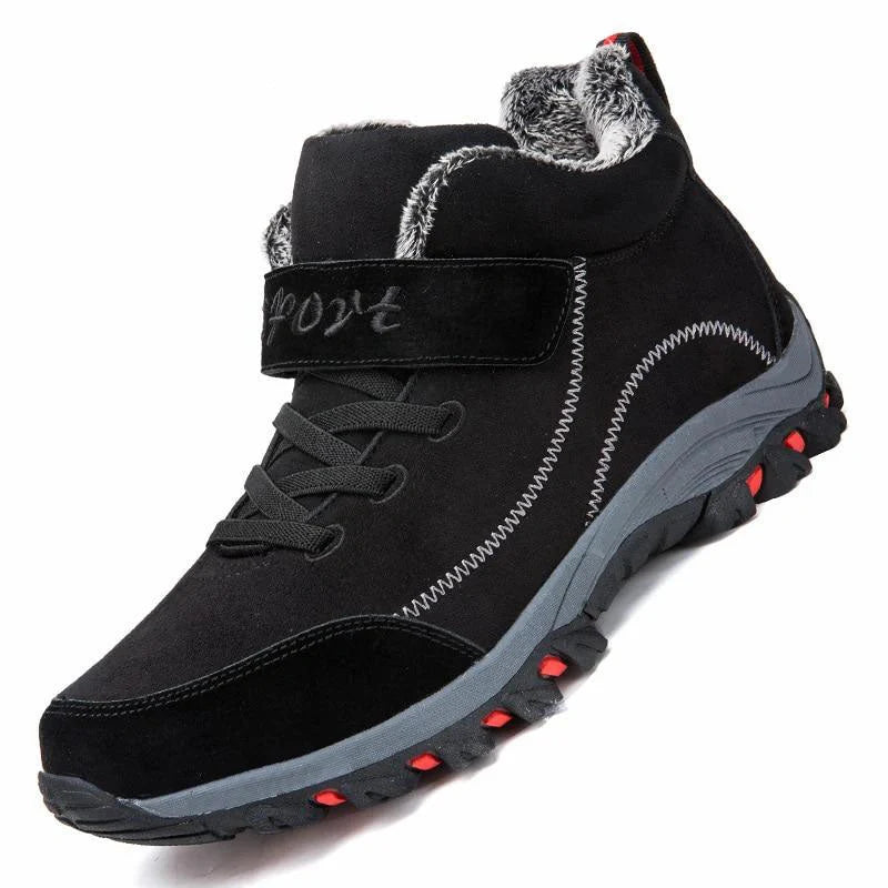 Bottes d'hiver unisexe imperméables et chaudes. Chaussures extérieures robustes pour la neige et le froid.