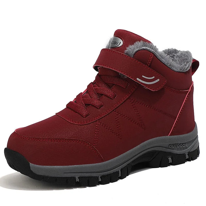 Bottes d'hiver confortables, imperméables et chaudes, avec doublure fourrée pour protection contre le froid.