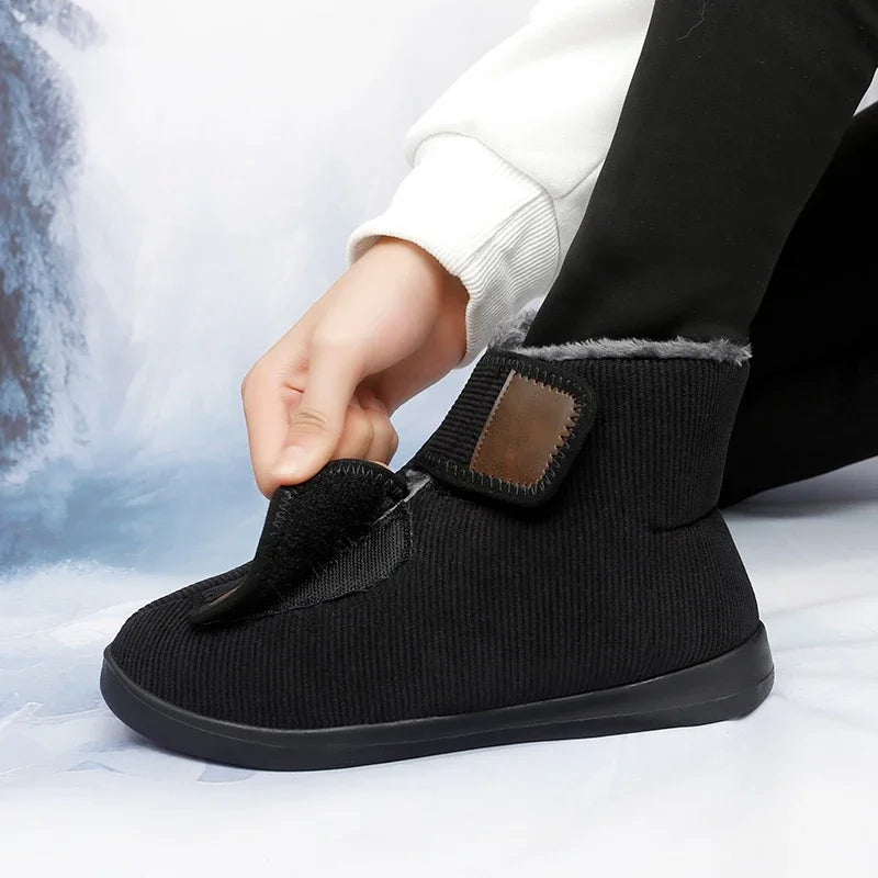 Bottes de neige chaudes et élégantes, unisexes, pour affronter l'hiver avec confort et style.