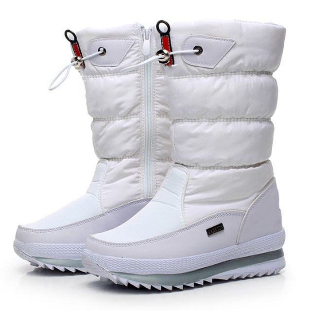 "Bottes de neige femme imperméables à doublure chaude, semelle antidérapante, pour conditions hivernales"
