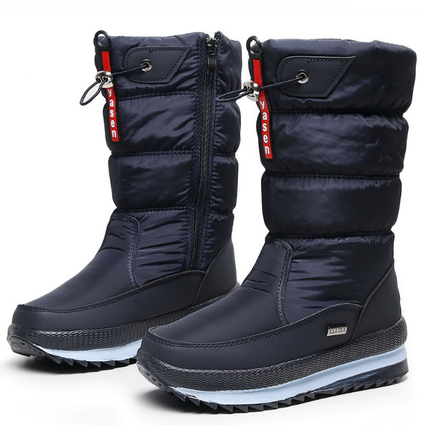 "Bottes de neige femme imperméables à doublure chaude, semelle antidérapante, pour conditions hivernales"
