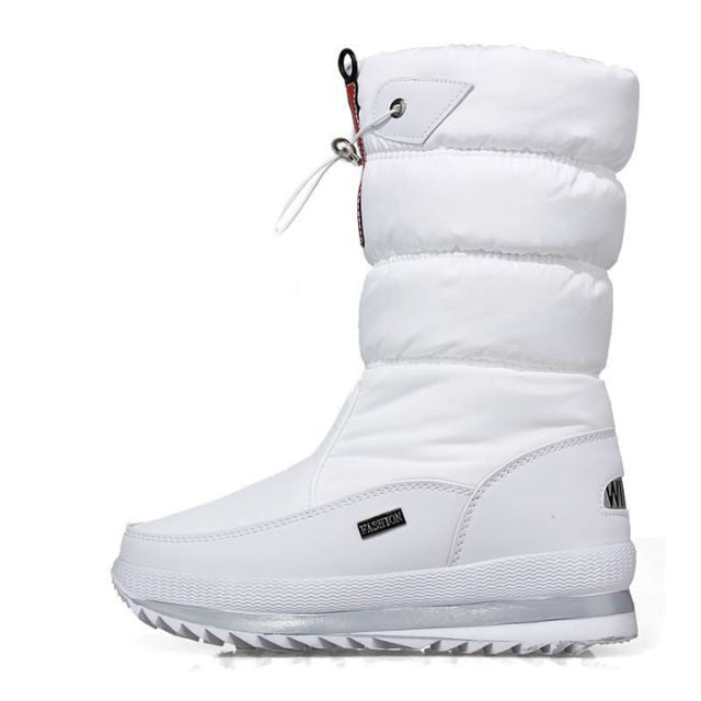 "Bottes de neige femme imperméables à doublure chaude, semelle antidérapante, pour conditions hivernales"