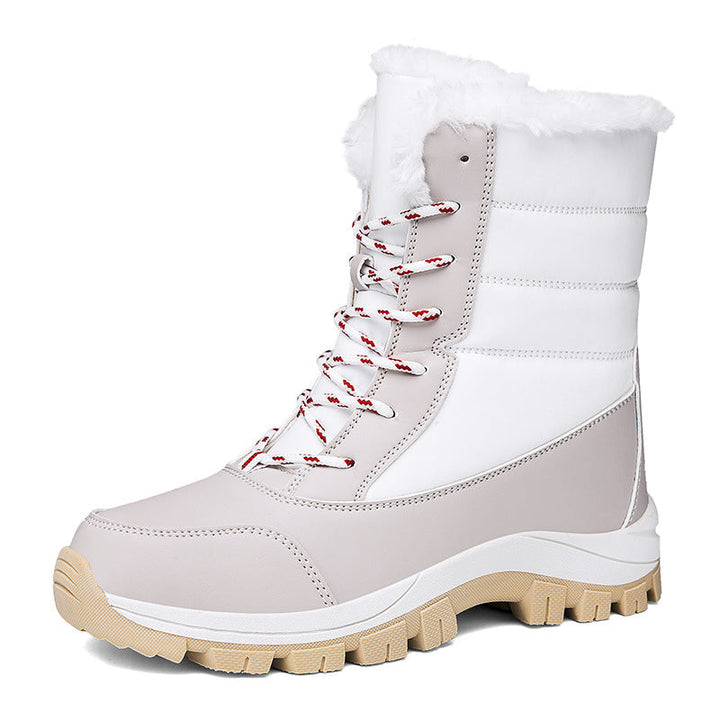 Bottes imperméables pour femmes, idéales pour la neige, alliant confort et protection.