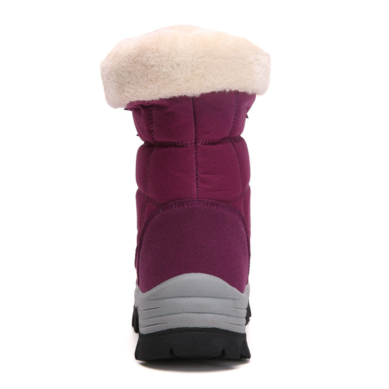 Chaussures hiver femmes, imperméables et antidérapantes, parfaites pour la randonnée neige.