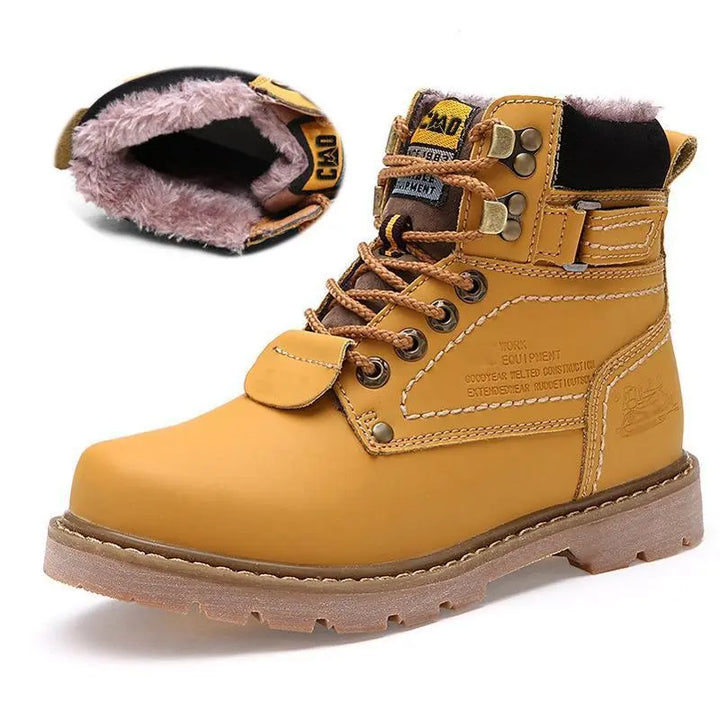 Bottes de neige rétro unisexes chaudes, parfaites pour l'hiver, élégantes et confortables.
