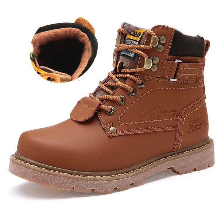 Bottes unisexes style rétro, chaudes et robustes pour la neige, alliant mode et fonction en hiver.