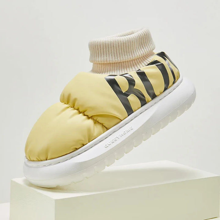 Bottes d'hiver en coton, unisexe, pour la neige et le froid, combinant chaleur, confort et design élégant.