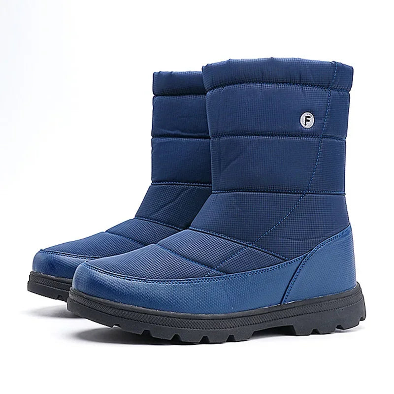 Bottes d'hiver longues pour hommes et femmes, confortables, antidérapantes et résistantes à la neige.