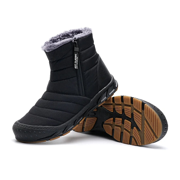 Bottes de neige unisexes imperméables, chaudes, parfaites pour l'hiver et les activités extérieures.