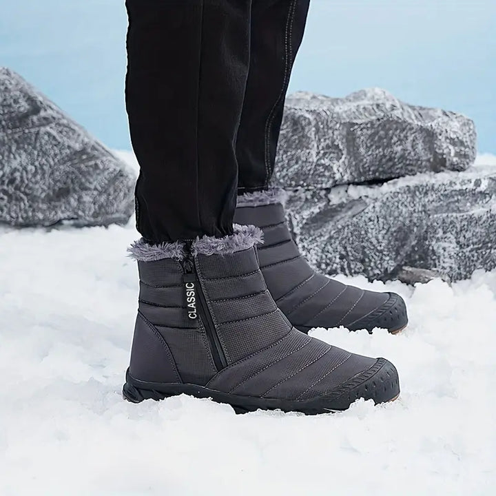 Bottes d'hiver unisexes conçues pour l'extérieur, imperméables, chaudes et avec excellente adhérence sur neige.
