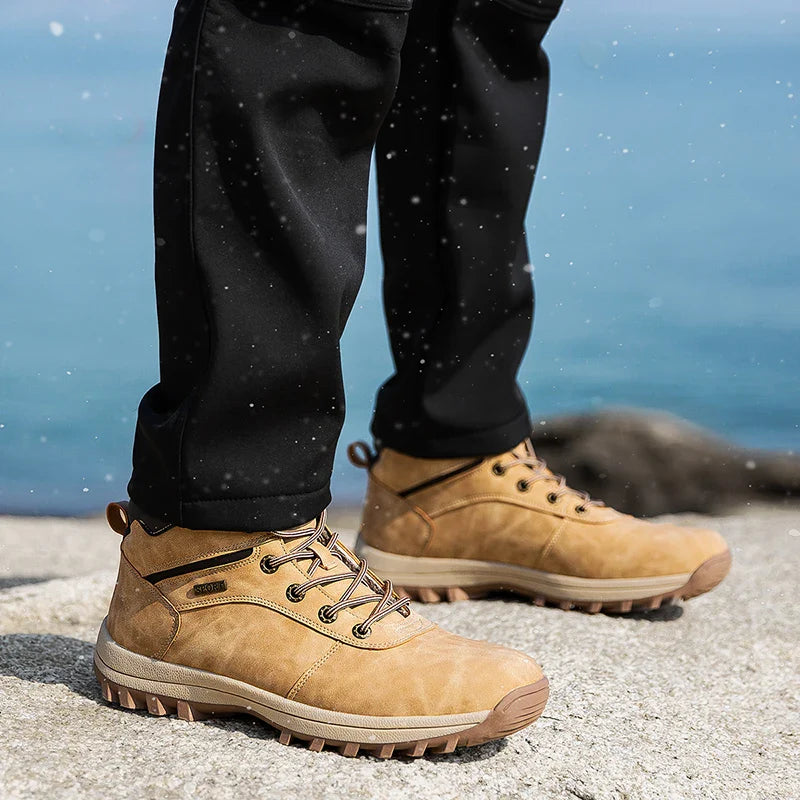 Bottes de randonnée hiver imperméables et chaudes, unisexes, idéales pour la neige, le froid et l'extérieur.