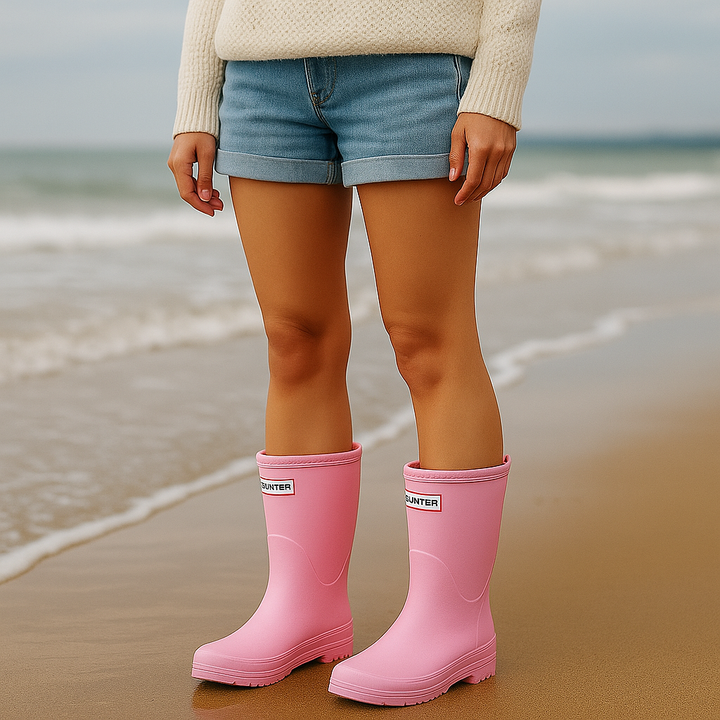 Bottes de pluie femmes mi-mollet offrant un confort optimal et une protection imperméable durable.