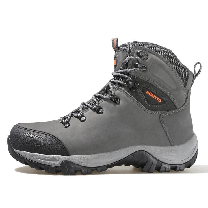 Bottes de randonnée hivernales pour hommes, en cuir imperméable et chaudes. Protection optimale contre le froid.