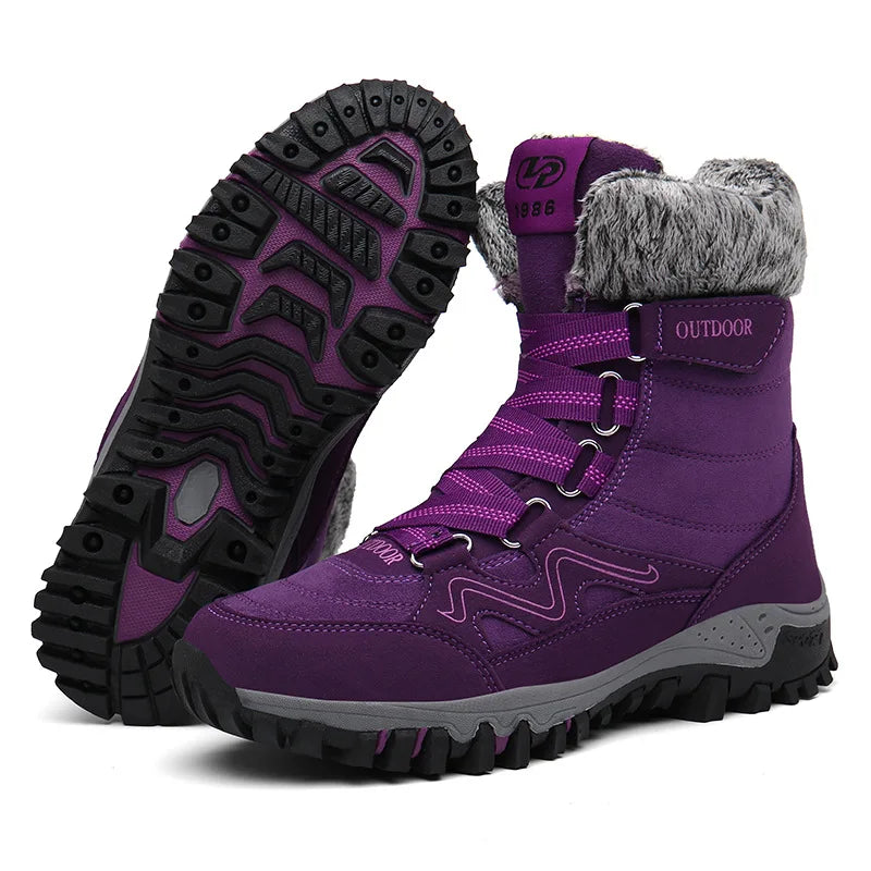 Profitez du plein air avec ces bottes d'hiver chaudes, imperméables et antidérapantes pour la neige.