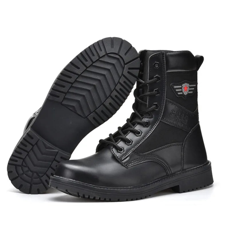 Bottes de sécurité unisexe avec embout en acier pour protection industrielle et confort sur chantier.