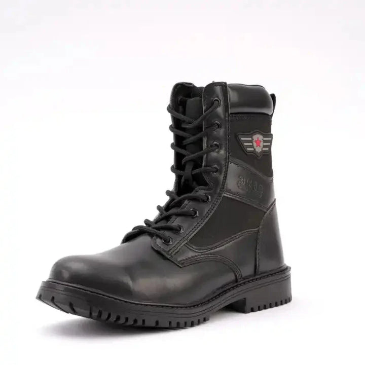 Bottes de sécurité unisexe, imperméables et antidérapantes. Embout en acier pour protection chantier et durabilité.