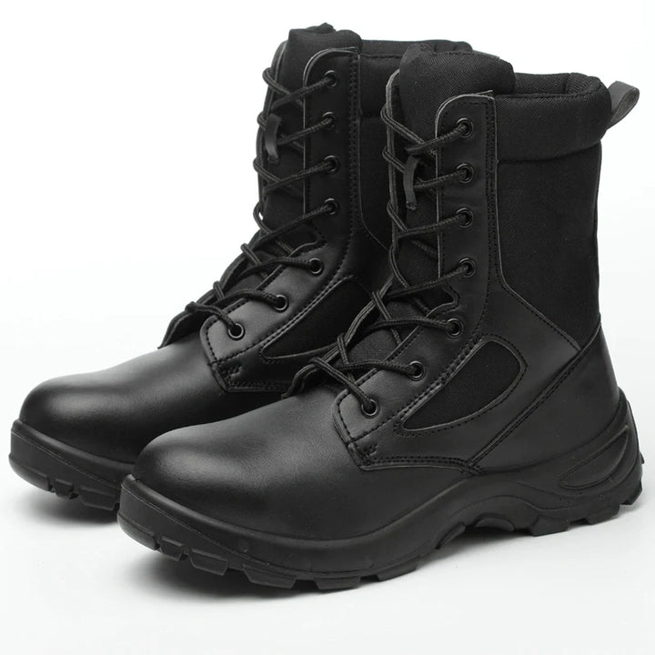 Bottes de sécurité pour les pieds, embout acier, chaudes, antidérapantes, idéales pour chantiers hivernaux.