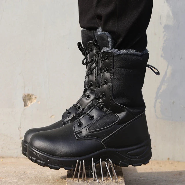Bottes de sécurité unisexes robustes, embout acier, pour travail en conditions froides et humides.