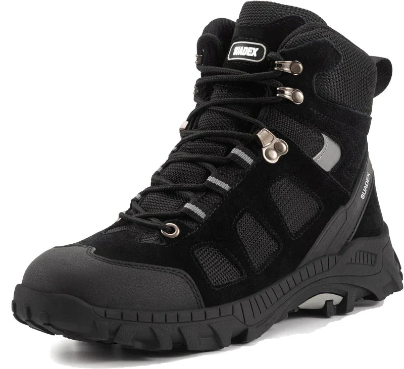 Bottes de sécurité haute performance, unisexes, avec embout acier et protection Kevlar, pour travail exigeant.