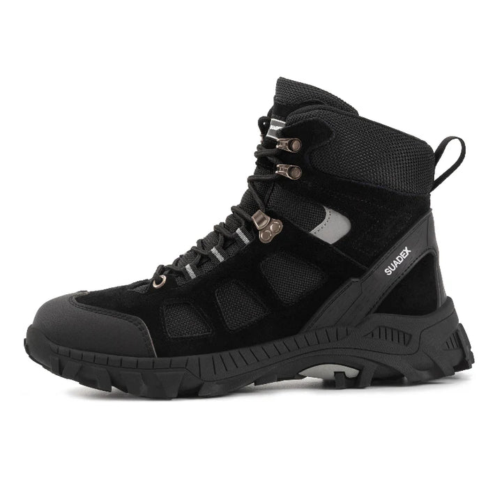 Chaussures de sécurité antidérapantes, avec embout acier, idéales pour la protection au travail et les loisirs.