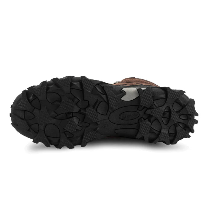 Protection ultime: bottes de sécurité à embout acier et semelle antidérapante, parfaites pour le travail intensif.