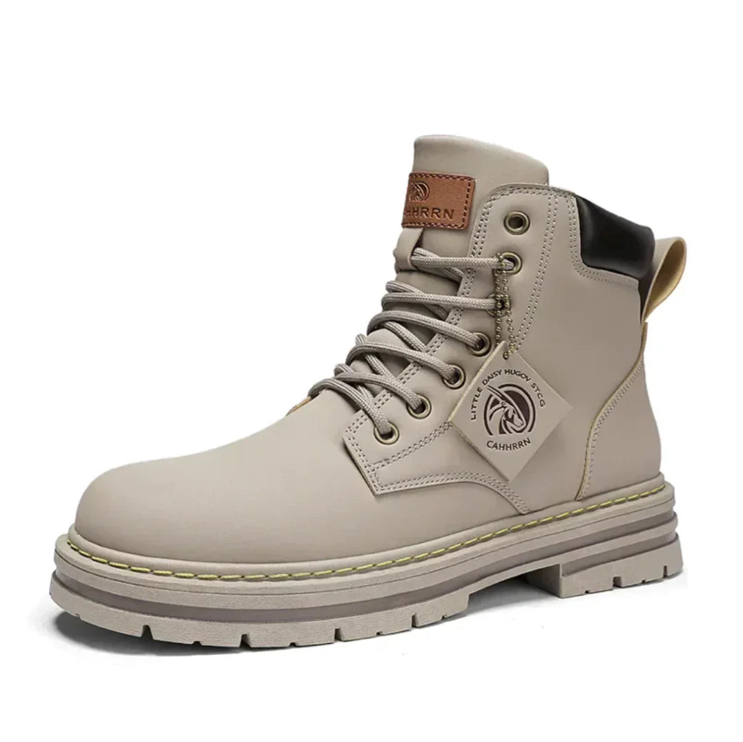 Chaussures bottes Elkan chic en cuir pour hommes, idéales pour un look casual ou habillé. Confortables et robustes.