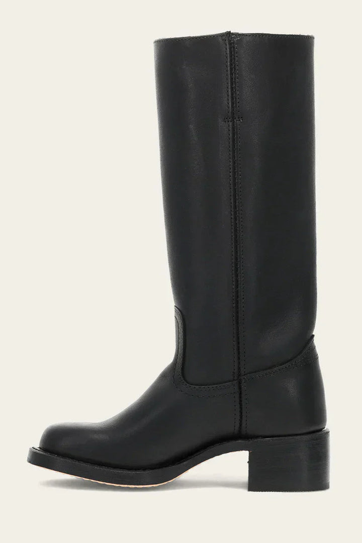 Bottes femmes en cuir élégant. Design intemporel, confort optimal.  Idéales pour tous les jours.