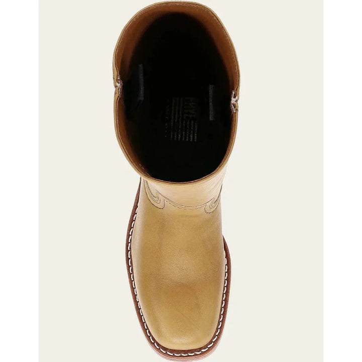 Bottes hautes femmes, talon bloc, bout carré. Design élégant et confortable.