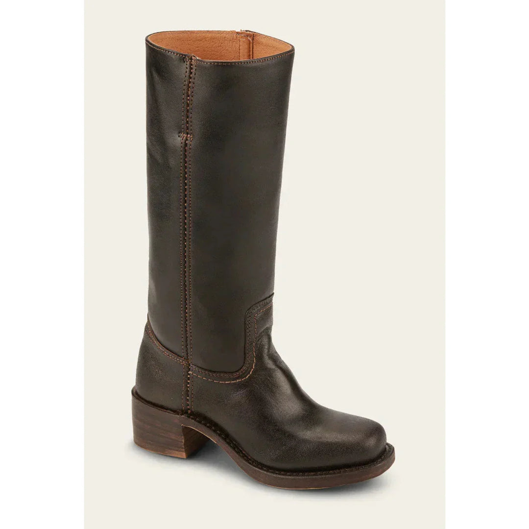 Bottes hautes femmes, talon bloc, bout carré. Design élégant et confortable.