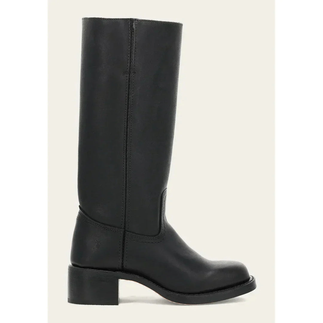 Bottes hautes femmes, talon bloc, bout carré. Design élégant et confortable.