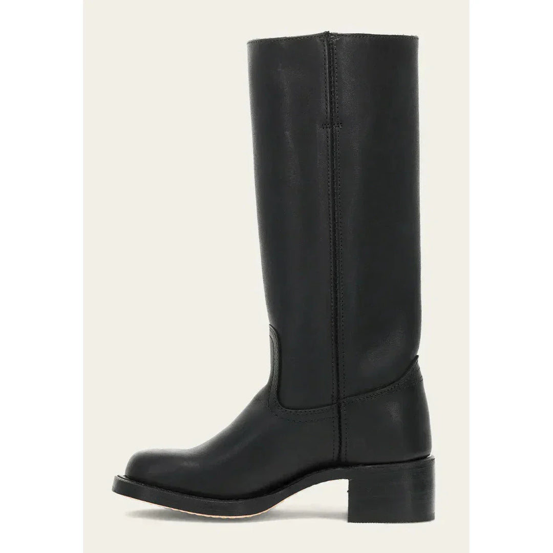 Bottes hautes femmes, talon bloc, bout carré. Design élégant et confortable.