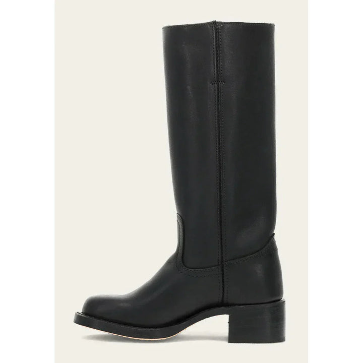 Bottes hautes femmes, talon bloc, bout carré. Design élégant et confortable.