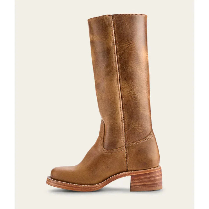 Bottes hautes femmes, talon bloc, bout carré. Design élégant et confortable.