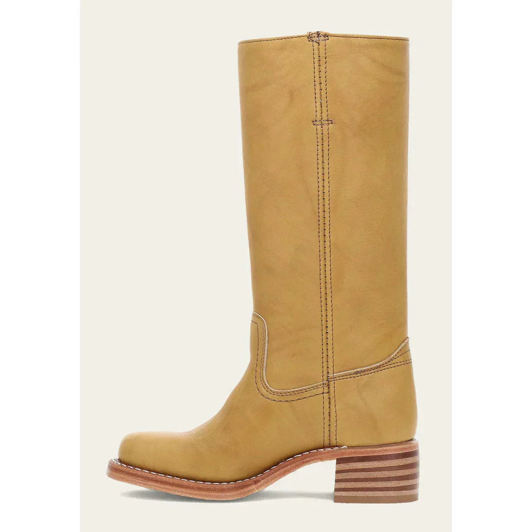 Bottes hautes femmes, talon bloc, bout carré. Design élégant et confortable.