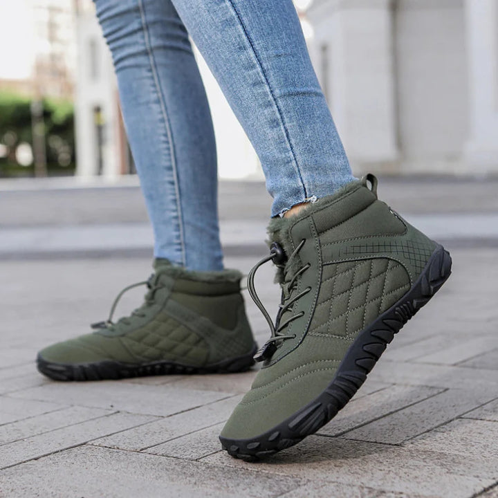 Chaussures d'hiver hommes décontractées, confort pieds nus, résistantes à l'eau et antidérapantes pour la neige.