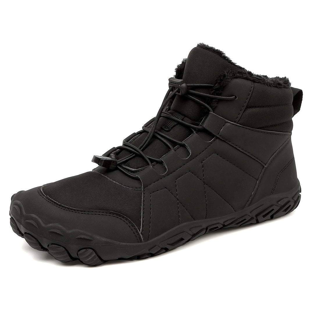Marchez confortablement dans la neige avec ces bottes pieds nus, chaudes, imperméables et antidérapantes unisexe.