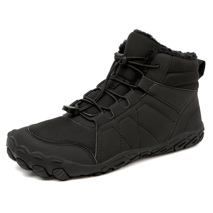Marchez confortablement dans la neige avec ces bottes pieds nus, chaudes, imperméables et antidérapantes unisexe.
